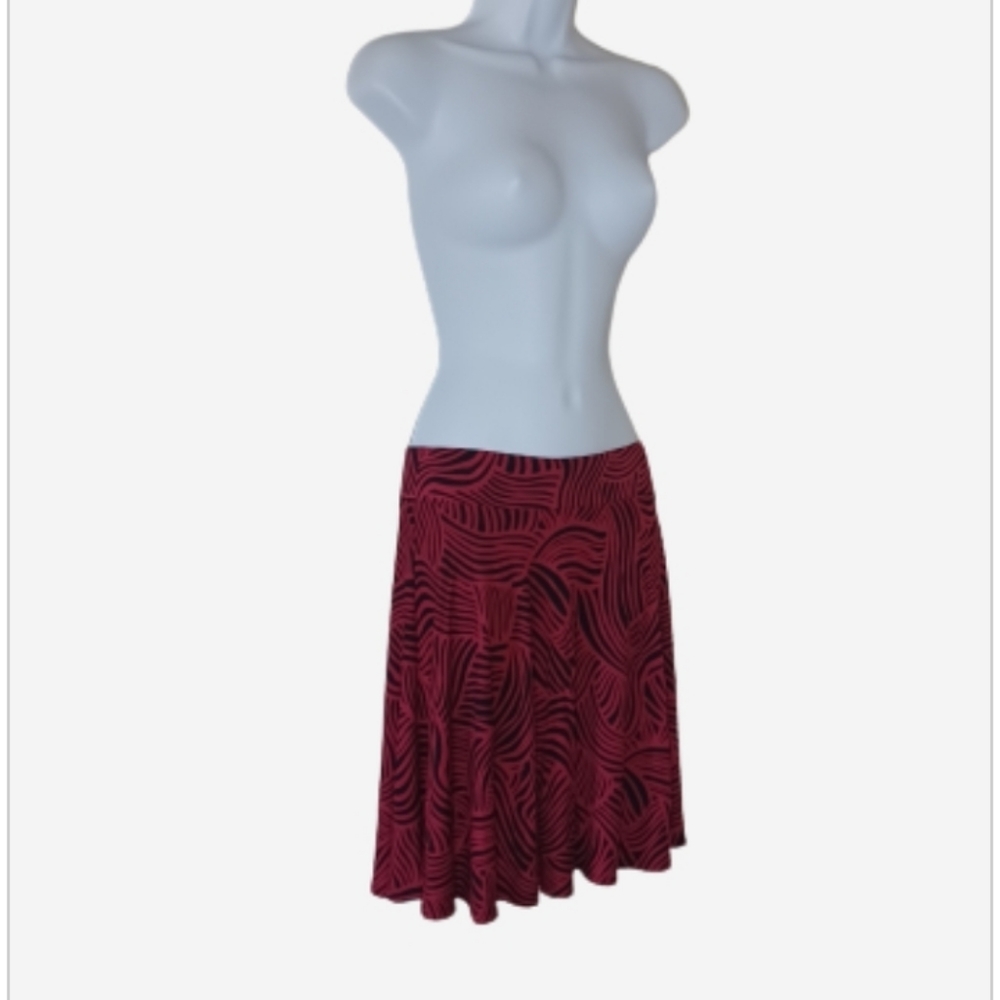 Nwt pink abstract skirt from Loft Factory, sz XS